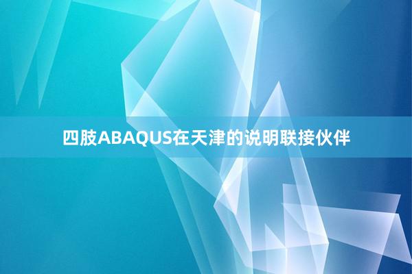 四肢ABAQUS在天津的说明联接伙伴